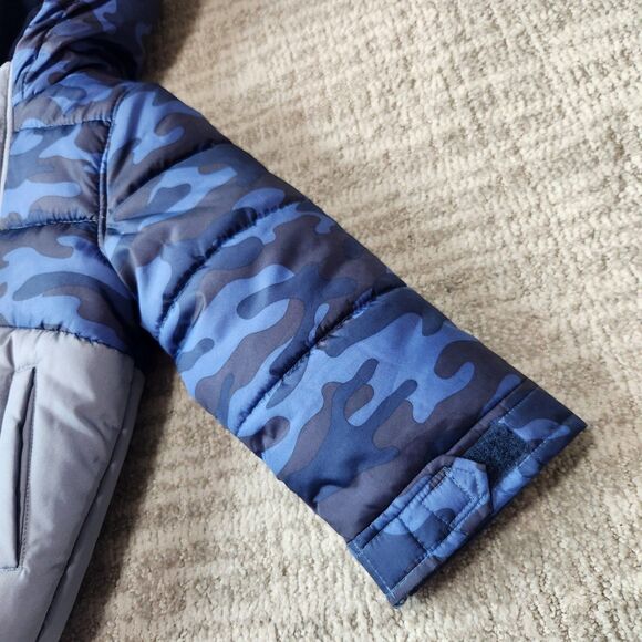 Carter's toddler boy camo puffer heavyweight jacket hood size 3T - Picture 6 of 10